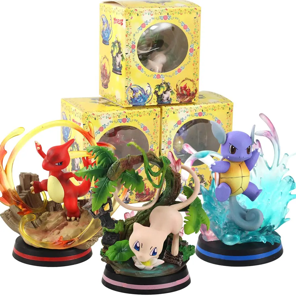 POKEMON Mega Evolution EGG GK Set Model Gengar Charizard Eevee Gyarados  Dragonite Blastoise Slowpoke Large Figure Action Gift