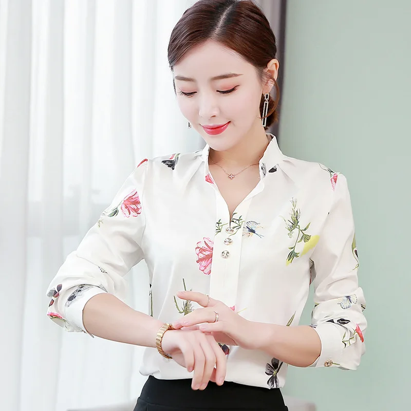 Casual Blusa Women Shirt Turn 