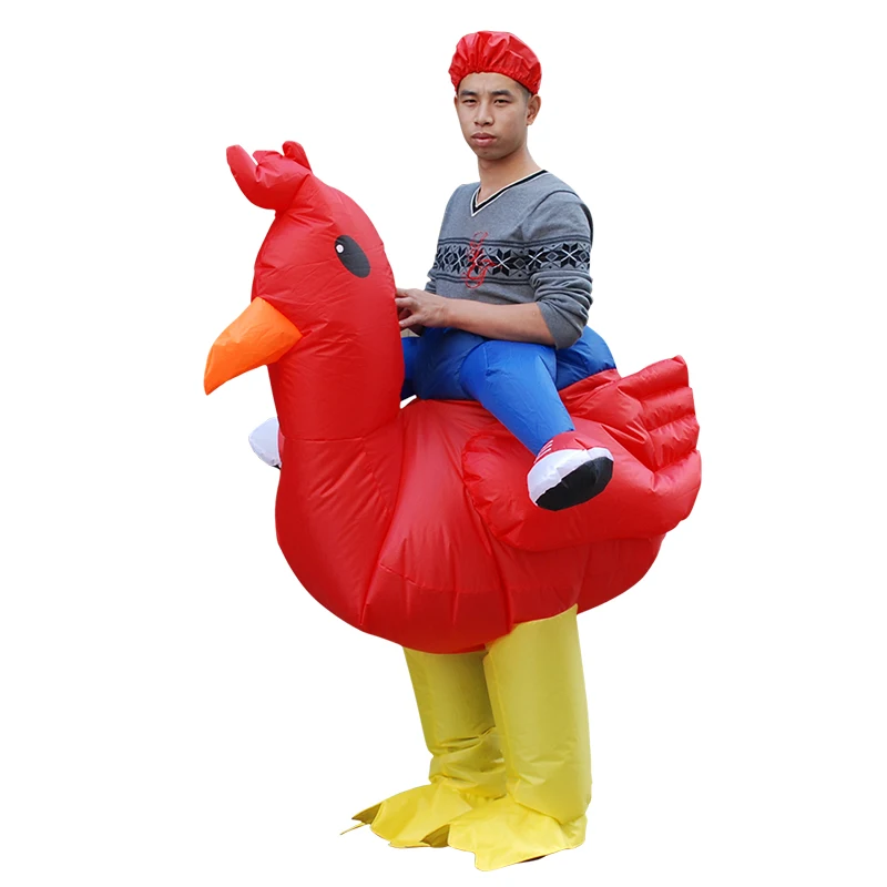 inflatable chicken costume