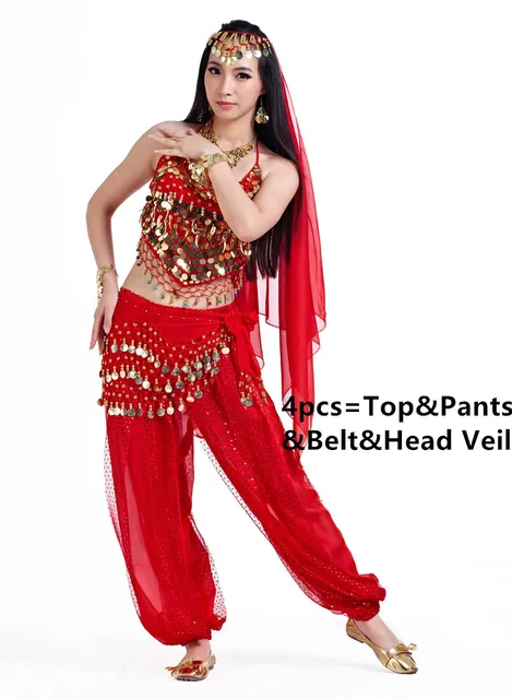 New Style Plus Size 9pcs Set Belly Dance Costume Bollywood Costume