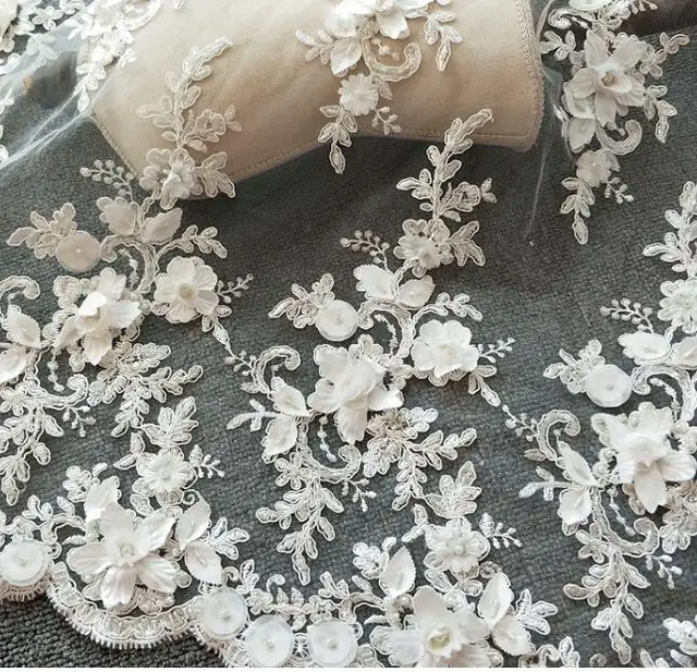 white lace fabric for wedding dresses