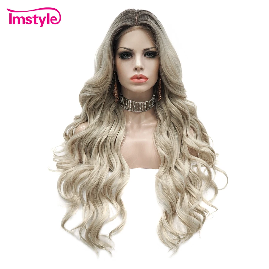 wavy long blonde wig