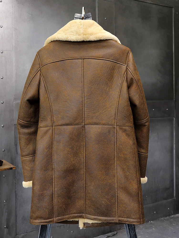 Men's Plus size Fur Shearling Sheepskin 