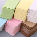 100pcs/box Kraft paper card color blank business card message thank you card writing card label bookmark learning card preview-2