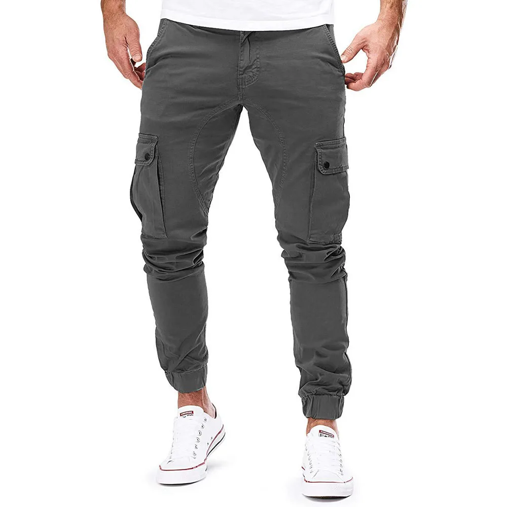 Men Cargo Military Pants Autumn Casual Skinny Pants Army Long Trousers Joggers Sweatpants 2021 Sportswear Camo Pants Trendy