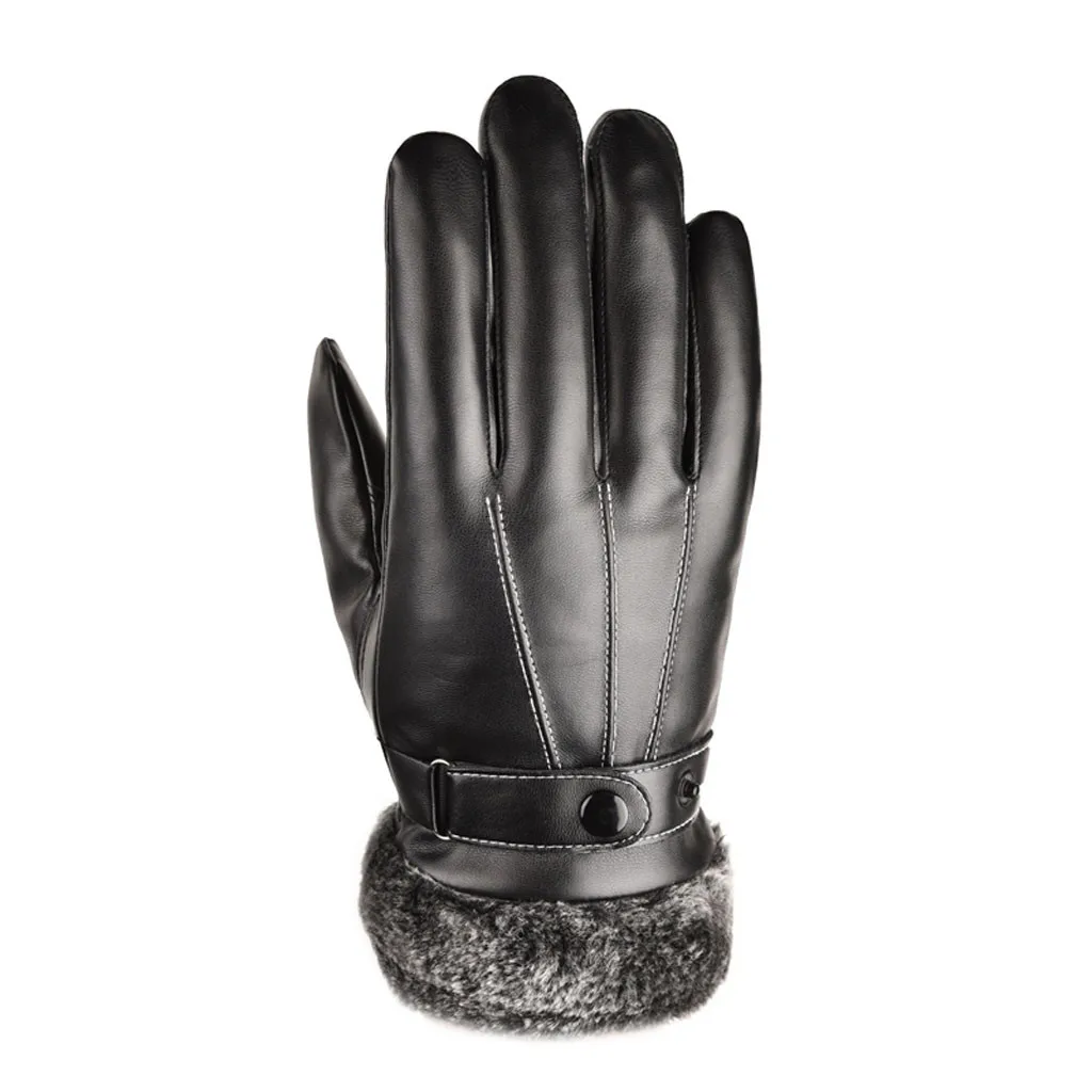 leather gloves for snow