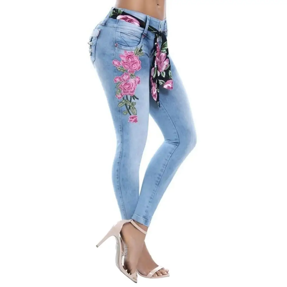 Sexy Plus Size Jeans Denim Pants Women 