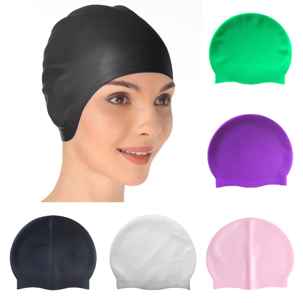 Silicone Waterproof Swimming Caps 