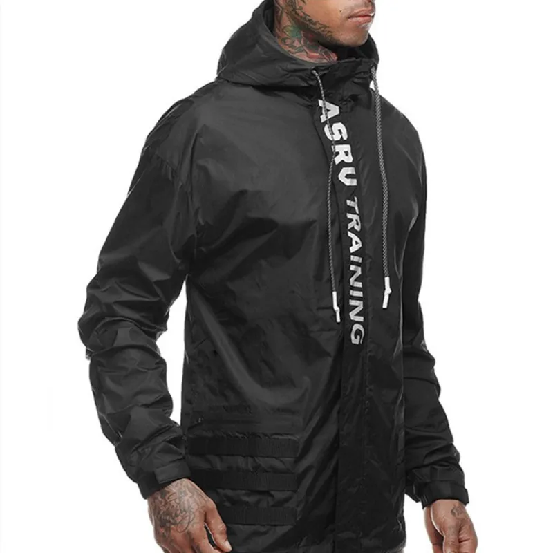 Men Running Jacket Hoodies Windbreaker 