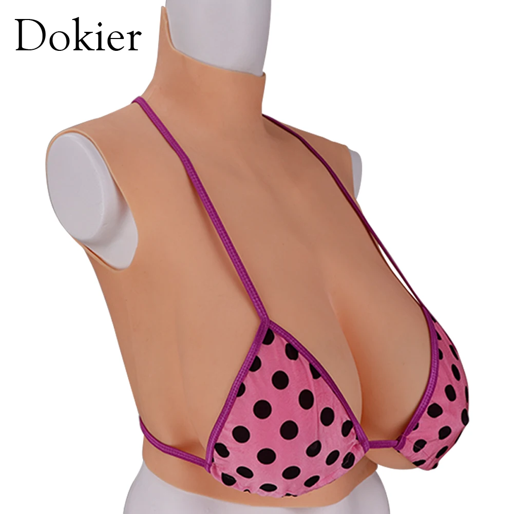 Dokier Huge Z Cup Silicone Breast Forms Breastplate Fake Tits For  Crossdresser
