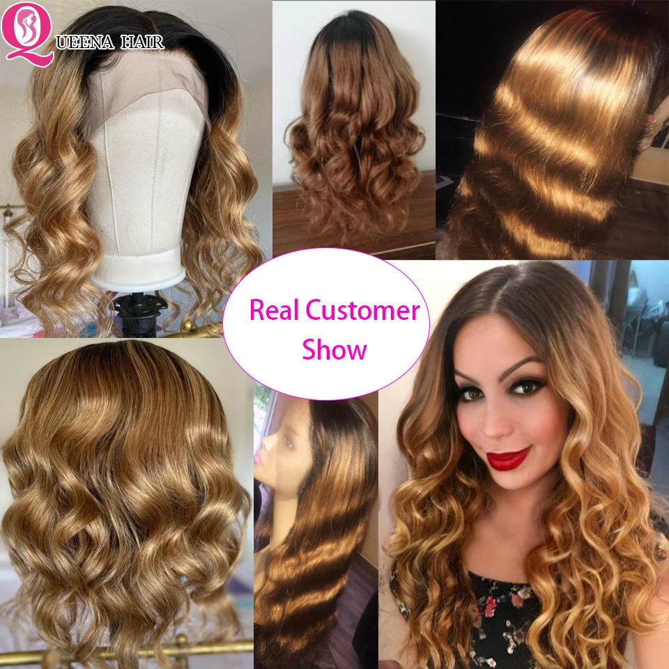 ombre frontal wig