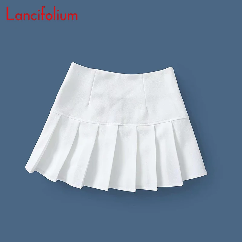 White Pleated Skirt High Waisted Mini Skirts Yk2 Clothes Summer 2022 ...