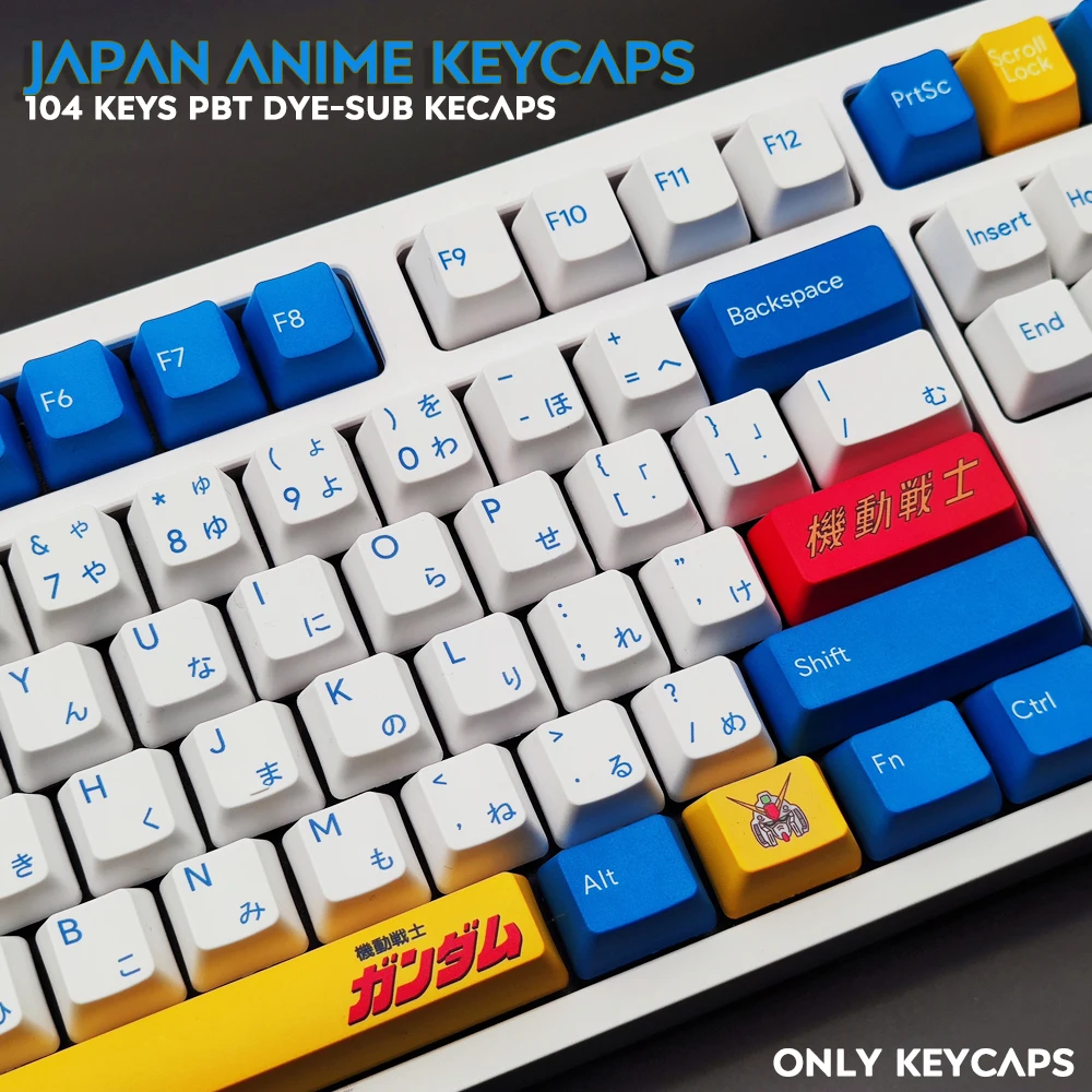 dye sub keycaps anime