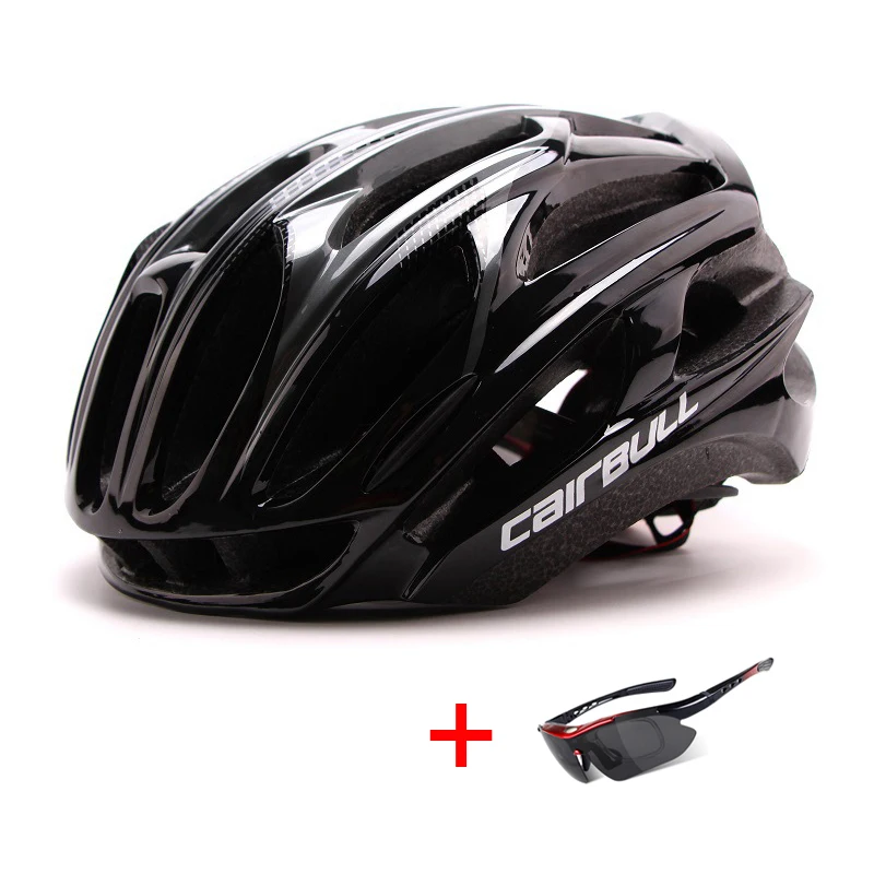 road bike helmet with glasses