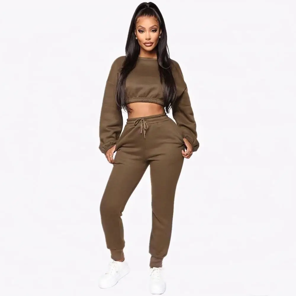 Thick fleece Hoodies Tops and Pants 