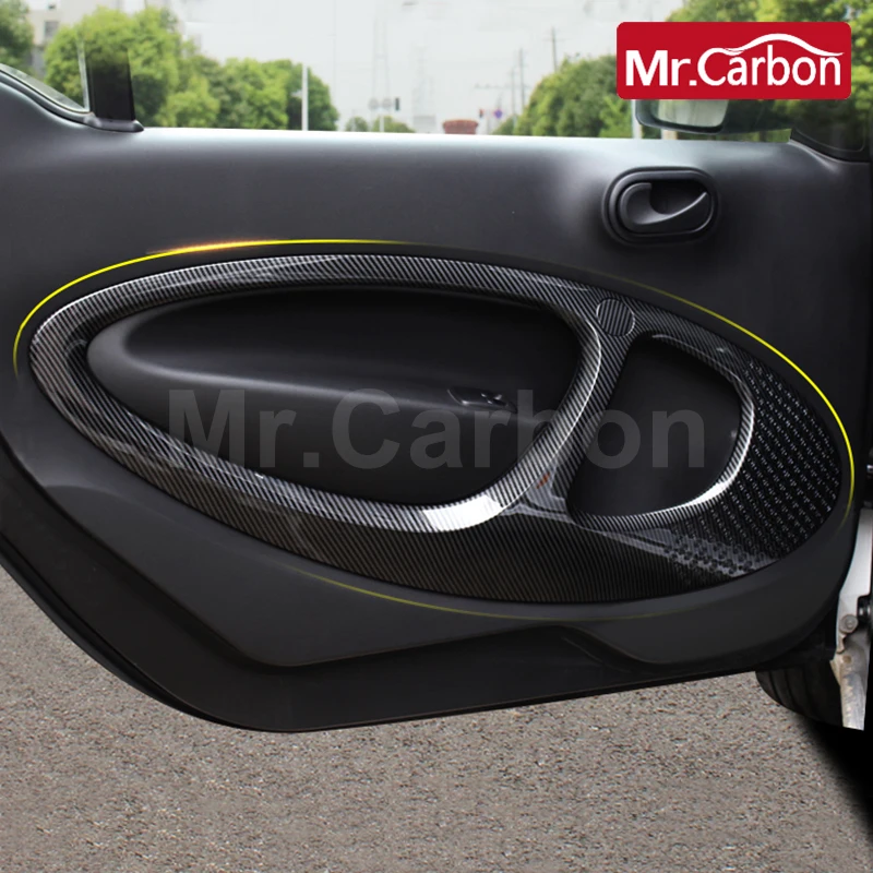 Αγορά Αξεσουάρ εσωτερικού χώρου  Car Inner Door Panel Decorative Cover  Protective Stickers For Mercedes New Smart 453 Fortwo Car Accessories  Interior Products