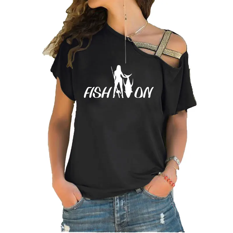 fish print shirt womens