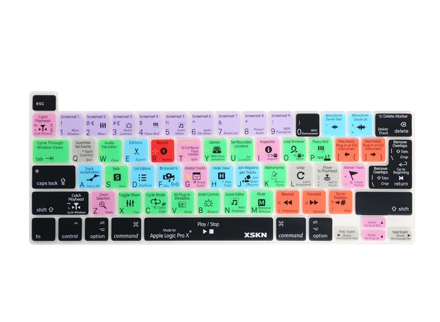 macbook silicone keyboard cover with shortcuts