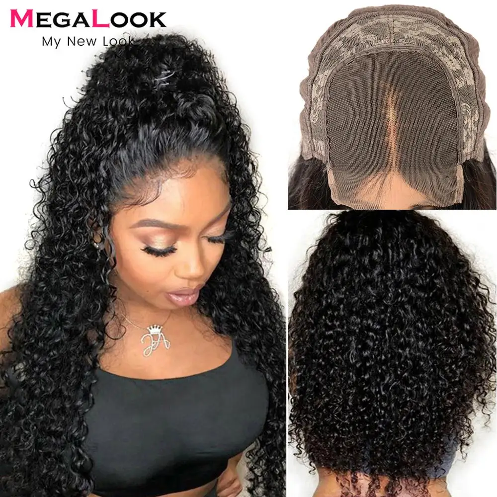 curly wigs with closure