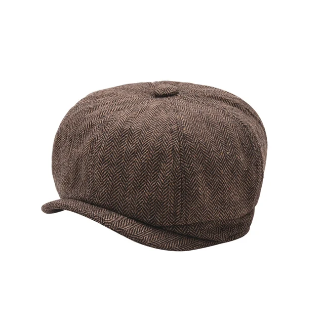 New Men British Style Octagonal Hats 