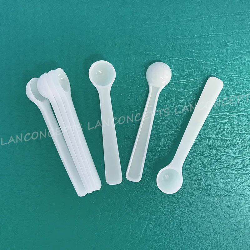 50/100Pc 5G White Plastic Measuring Spoon Gram Scoop Food Baking Medicine  Powder