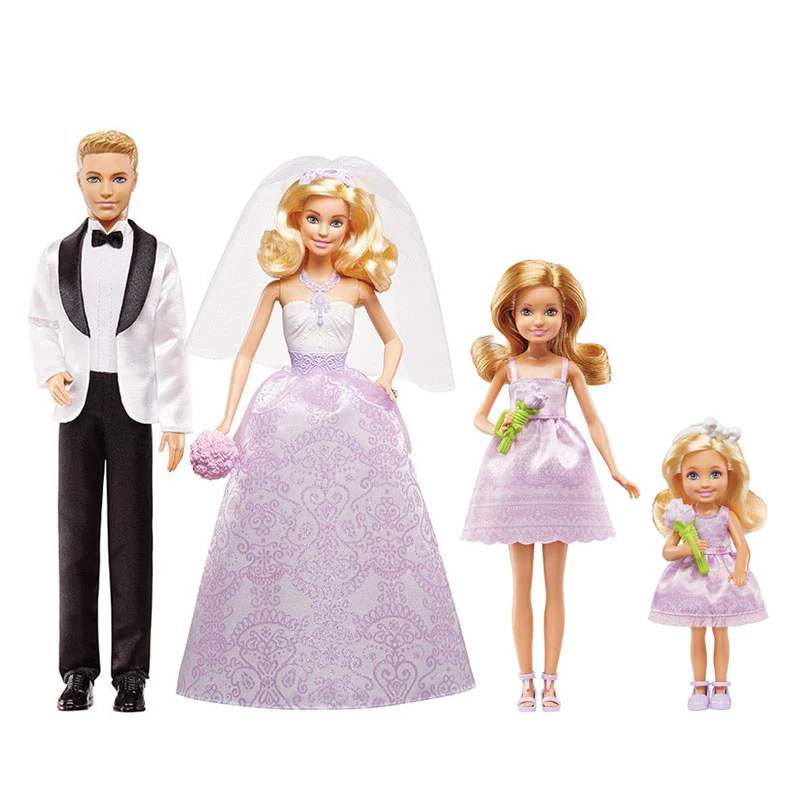 barbie family set