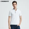 COODRONY Mandarin Collar Short Sleeve Tee Shirt Men 2020 Spring Summer New Top Men Brand Clothing Slim Fit Cotton T-Shirts S7645