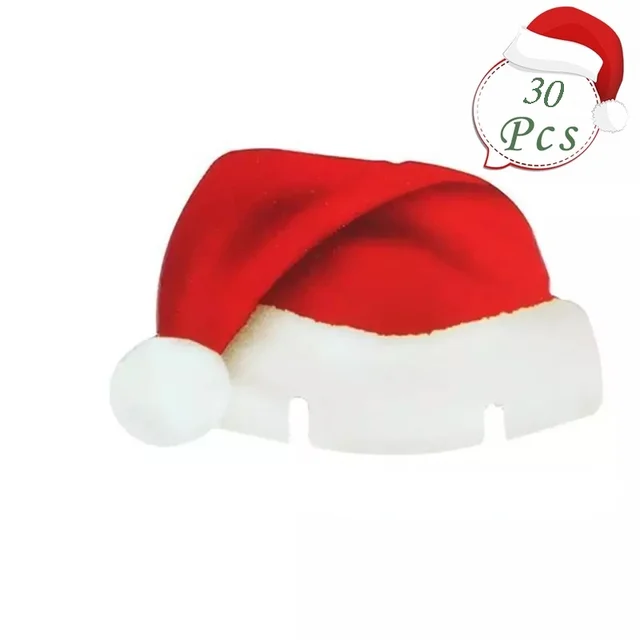 santa hat christmas glass decorations