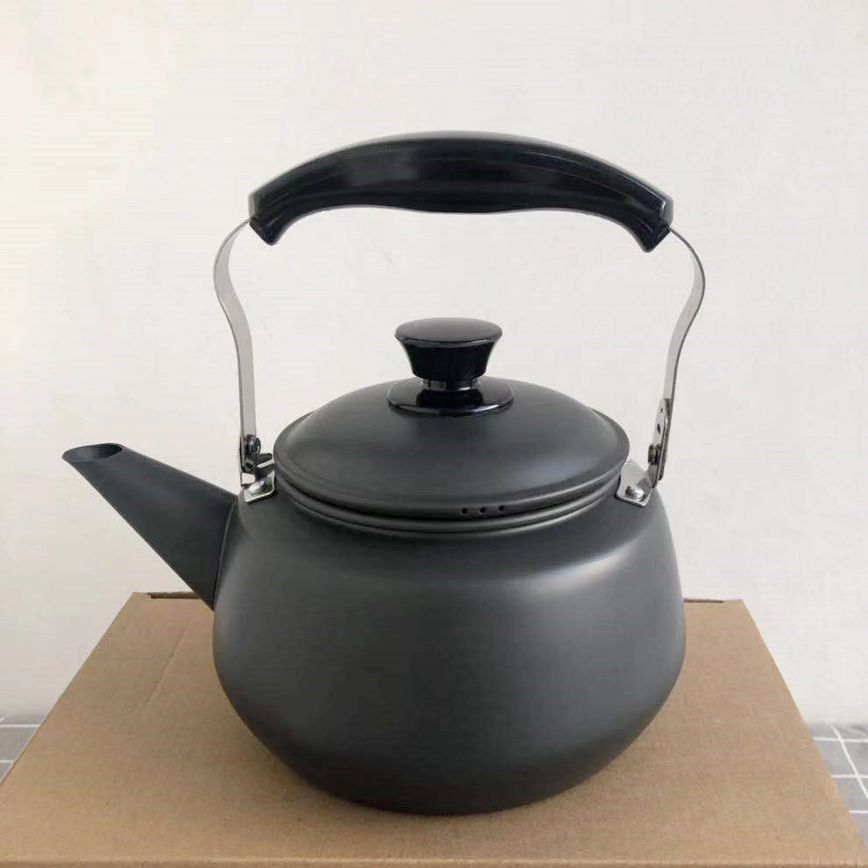 anodized tea kettle