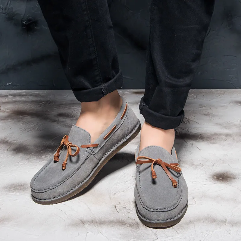 Rommedal Men Boat Shoes Suede Leather 