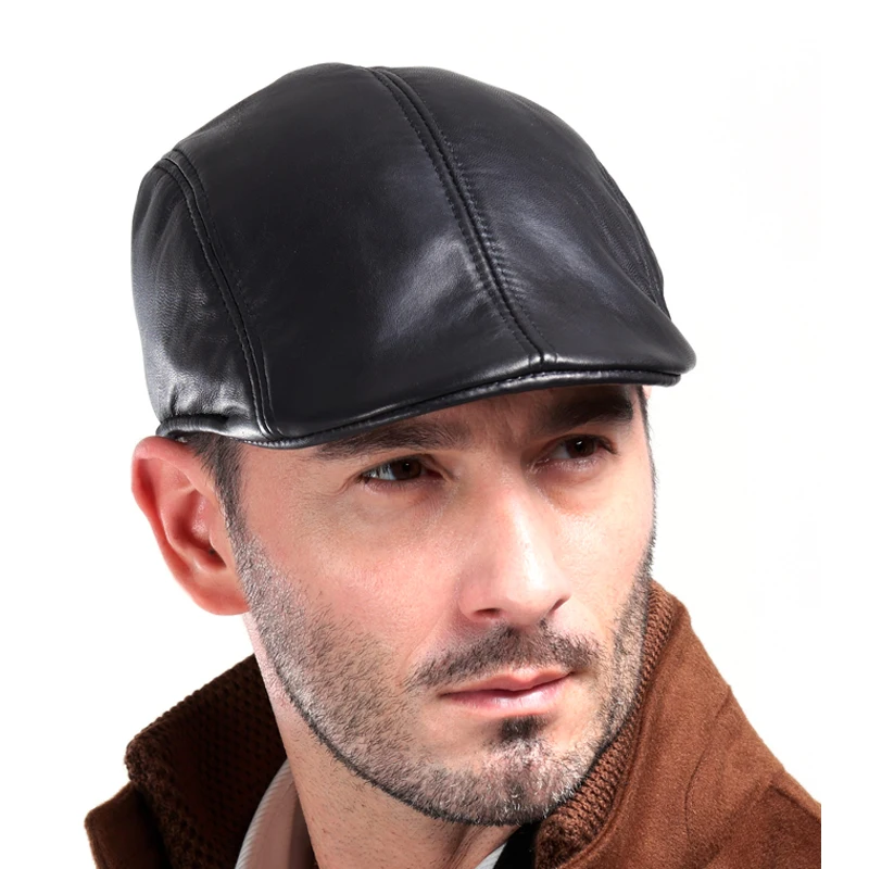 leather gatsby hat