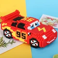 Disney Cars Lightning McQueen Building Blocks Car Assembly Model Mini Edition Splicing Birthday Gift Parent Child Building Block preview-1