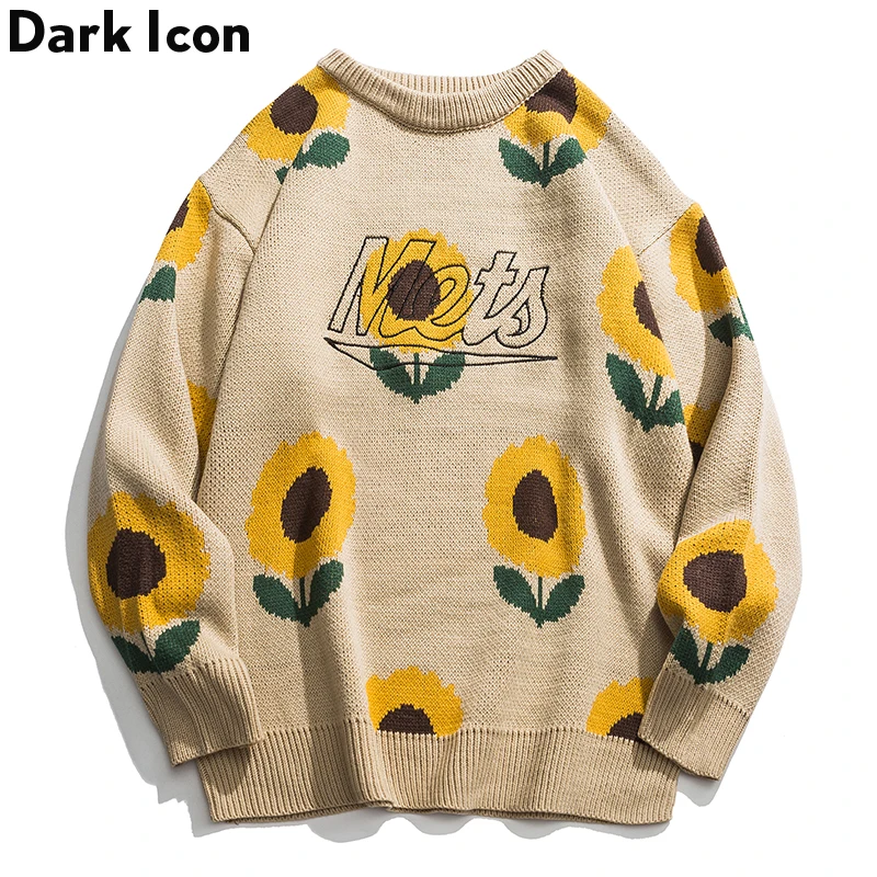 Dark Icon Sunflower Sweater Women Men 