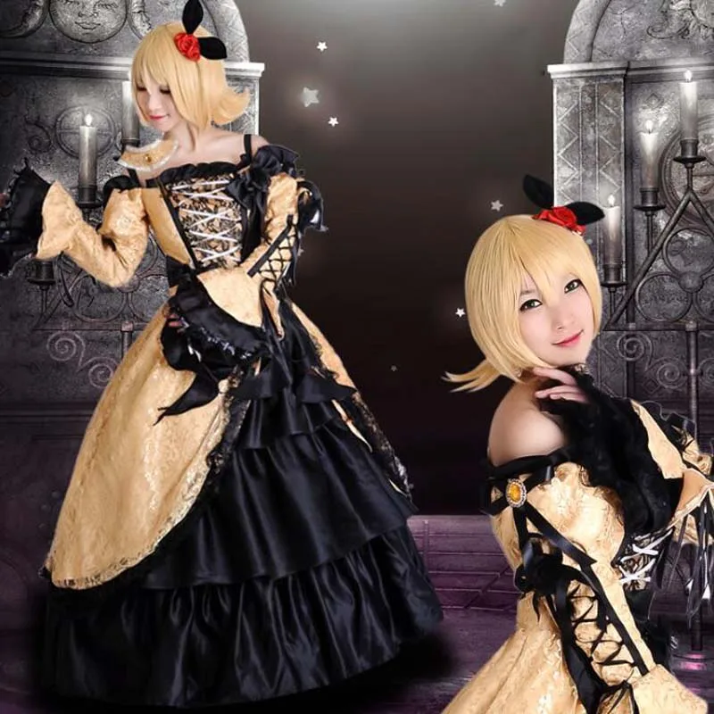 Rin And Len Servant Of Evil Cosplay Costume Anime Clothes For Halloween Christmas Party-animated-img