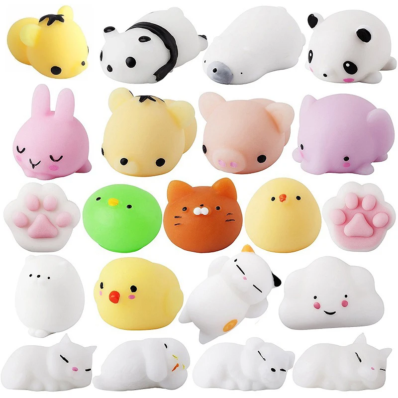 Cumpără Jucării pentru stres | Soft Cute Mini Animal Antistress Ball  Squeeze Toys Squishi Mochi Rising Stress Relief Squishy Toy Sticky  Eliminate Pets Fun Gift