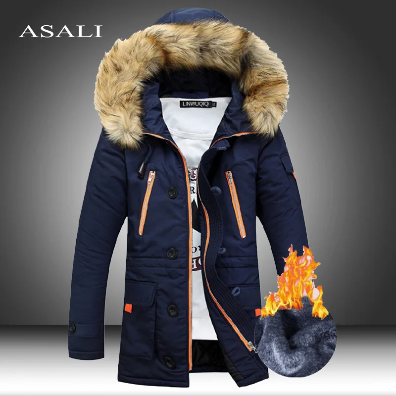 Warm Parkas Coat Winter Jacket Men 