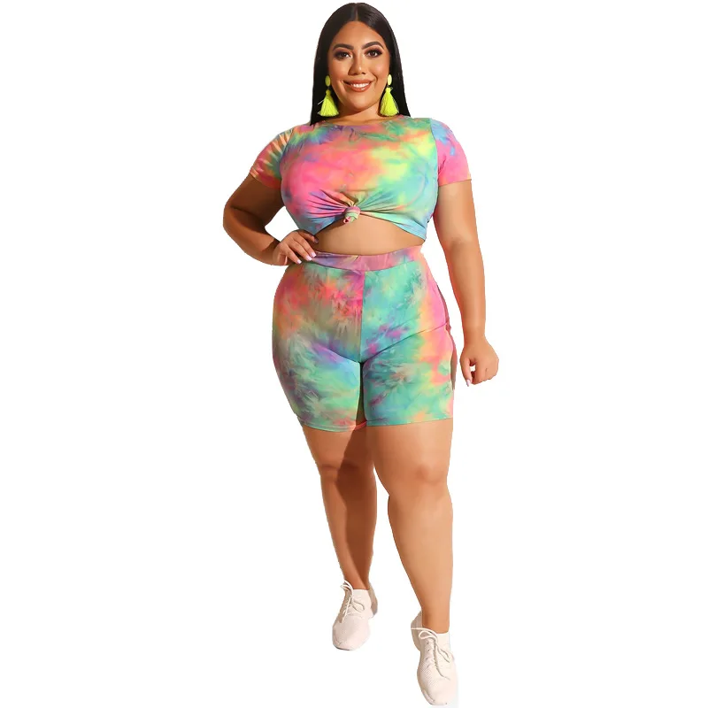 2 piece plus size short set