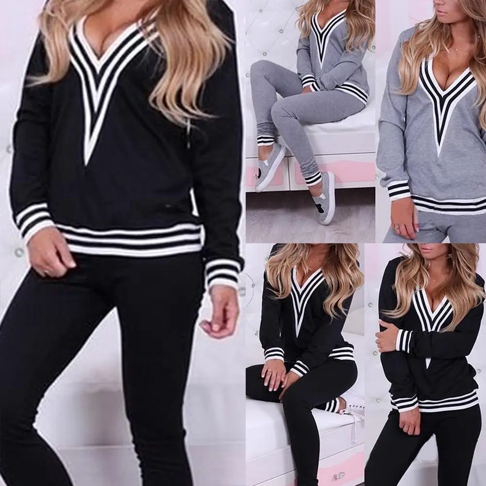 2pcs/Set Women's Pajama Sets Casual 