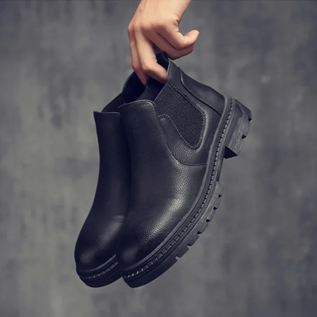 mens boots with thick sole