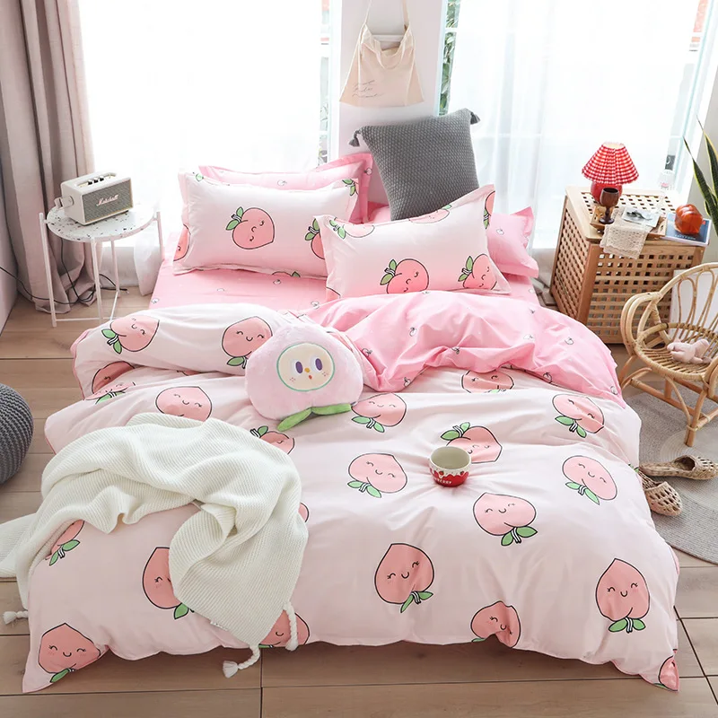 peach bed covers