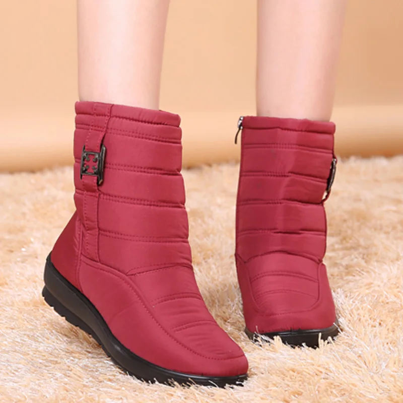 womens mid calf snow boots