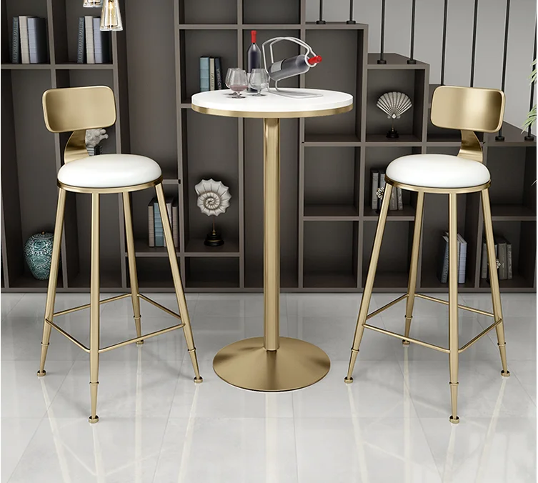 tall round bar table and chairs