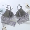 Simple Gather Bras For Women Students Adjustable Breathable Cotton