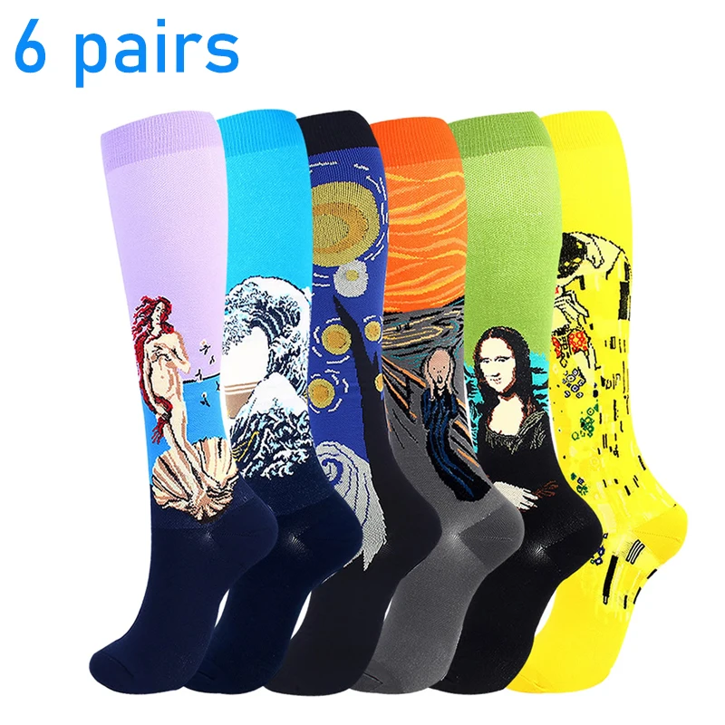 Calcetines Ciclismo 6 Pairs Per Set Outdoor Sport Compression Sock for  Women Calcetines Hombre Socks Women Pack - AliExpress