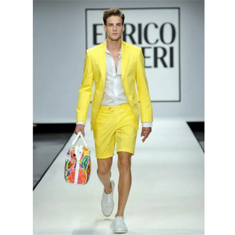 mens suit yellow