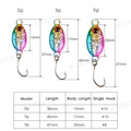LETOYO Mini Spoon Lure 2g/3g/5g Micro Metal Fishing Bait Hard Sequin Lure Spinner Spoon Small Fish With Sharp Single Hook Stream preview-2