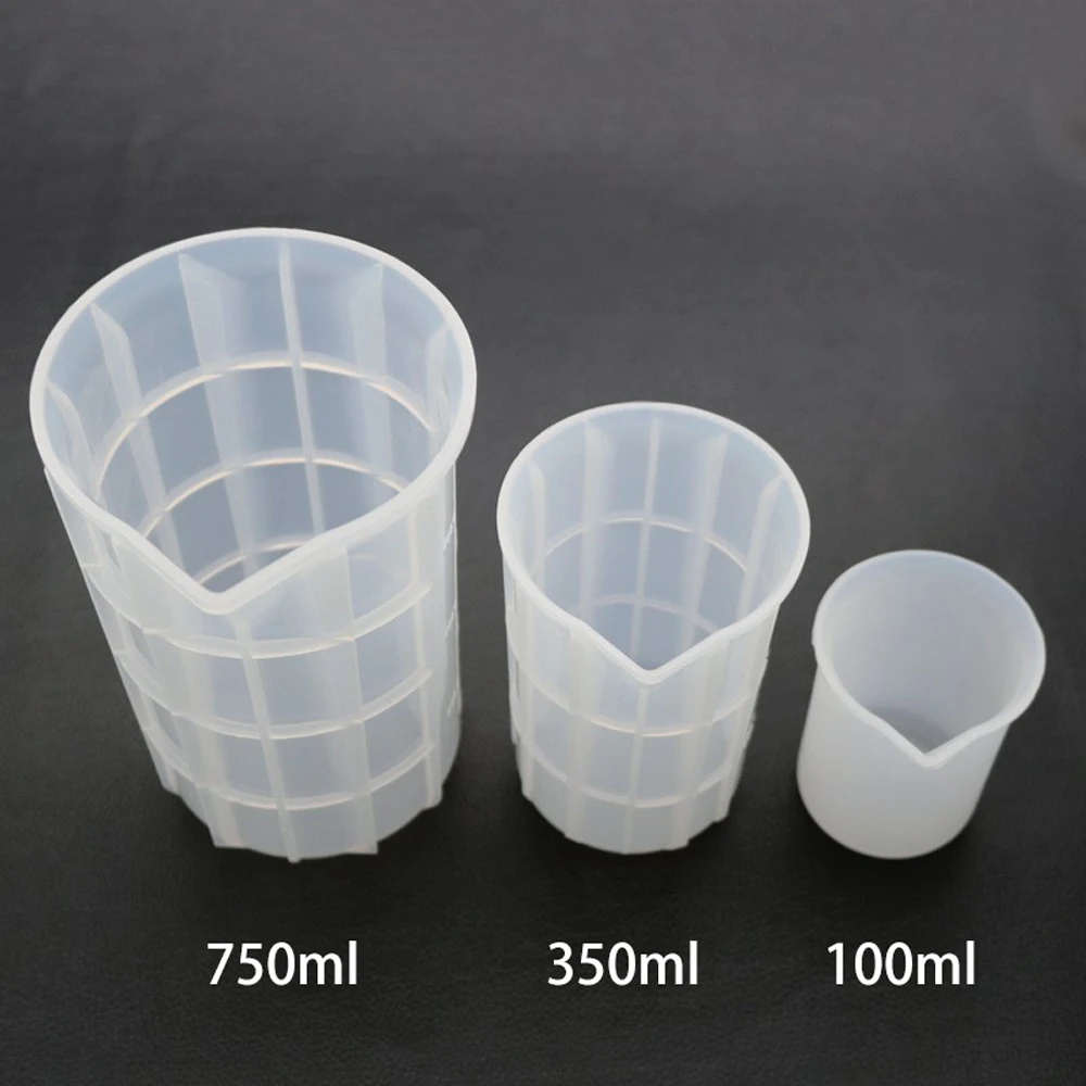Reusable Silicone Measuring Cups Resin Mixing Cups Epoxy Jewelry