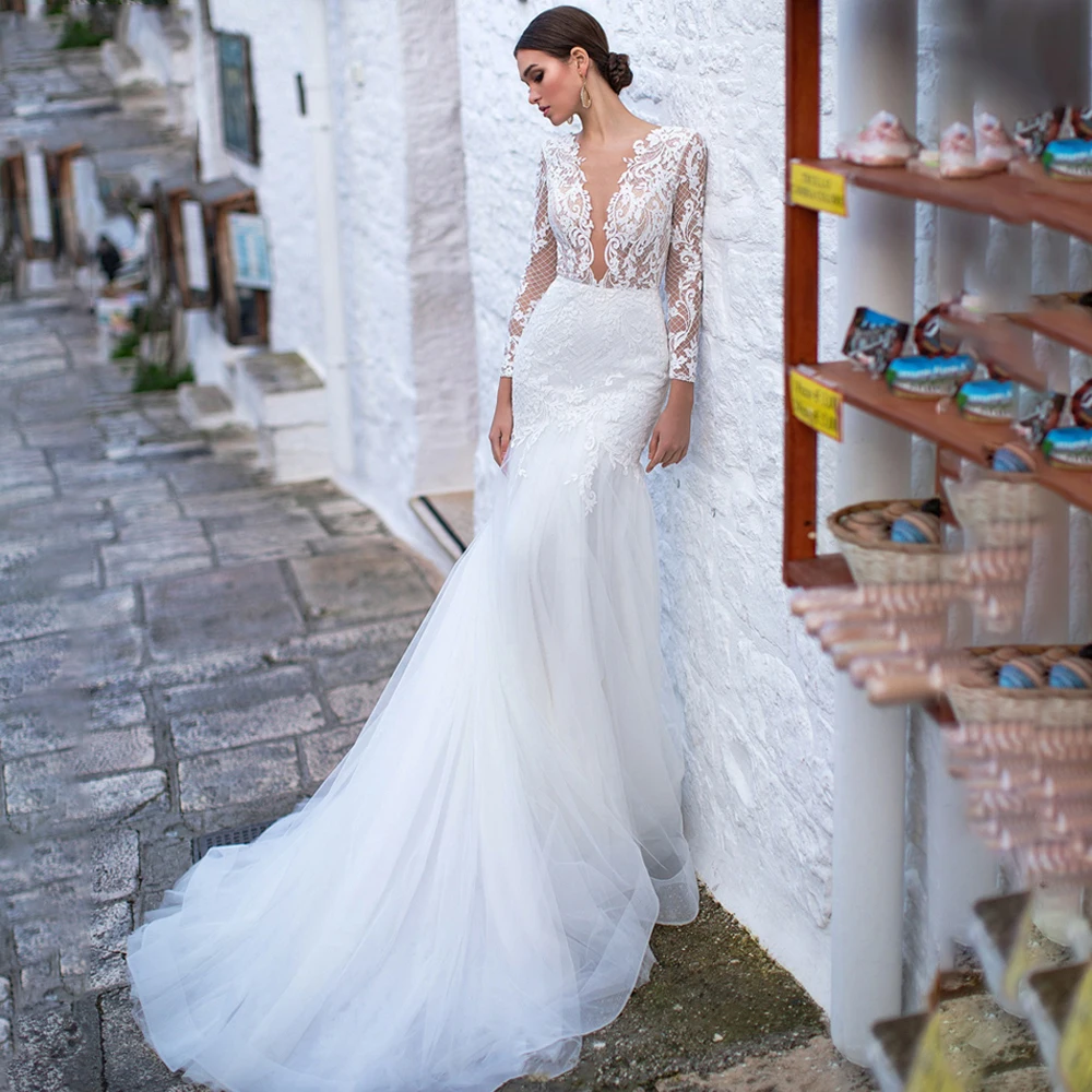 Vintage Mermaid Wedding Dresses 