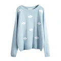 Autumn and winter women's clothing new Korean style small fresh and sweet cloud loose pullover long-sleeved sweater top preview-5