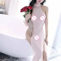 Acquistare Abbigliamento esotico | Women Sexy High Slit Halter ...